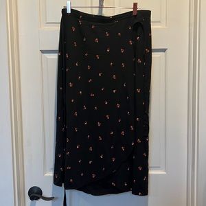 Madewell Tulip wrap skirt